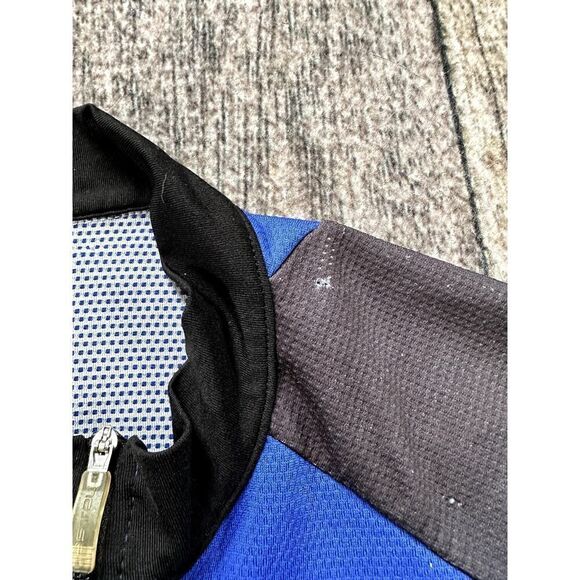 Castelli 1/4 Zip 4 Pocket Cycling Blue Red White Jersey Shirt Large - Picture 4 of 10